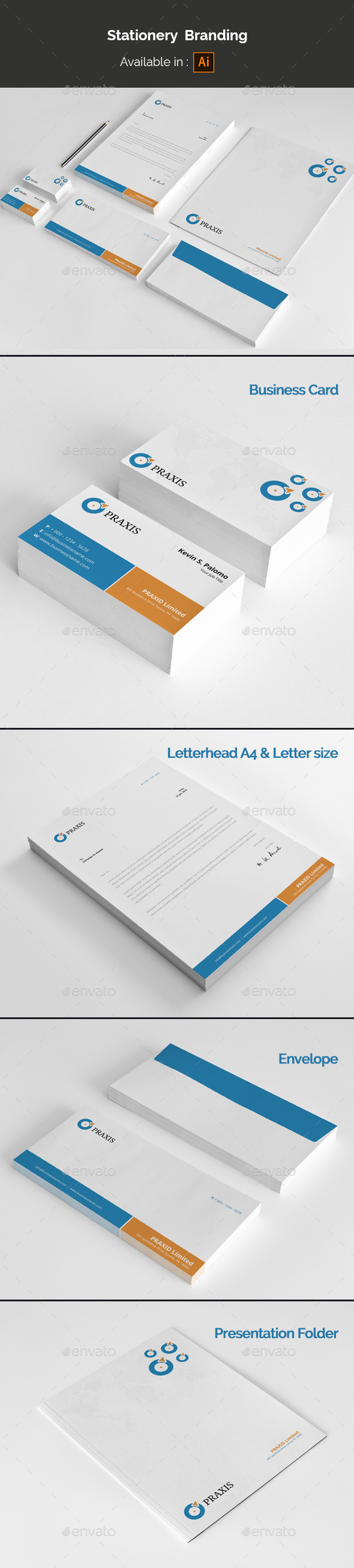 Stationery Branding - Stationery Print Templates