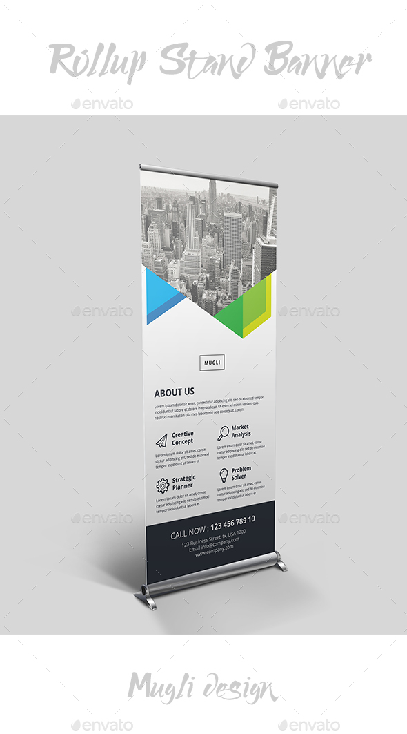 Rollup Stand Banner - Signage Print Templates