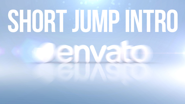 Pop Up Jump 3D Logo short minimal Intro