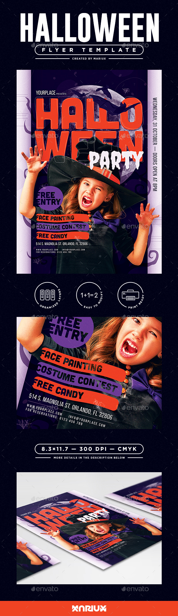 Halloween Kids Party Flyer - Clubs & Parties Events