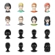 Young Avatar Faces