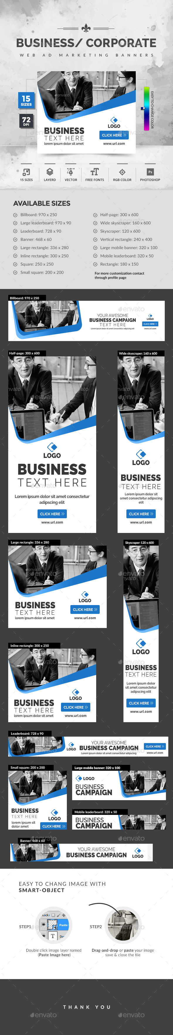Business Banners - Banners & Ads Web Elements
