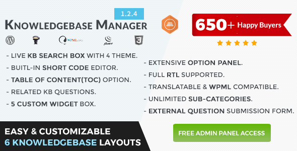 BWL Knowledge Base Manager - CodeCanyon Item for Sale