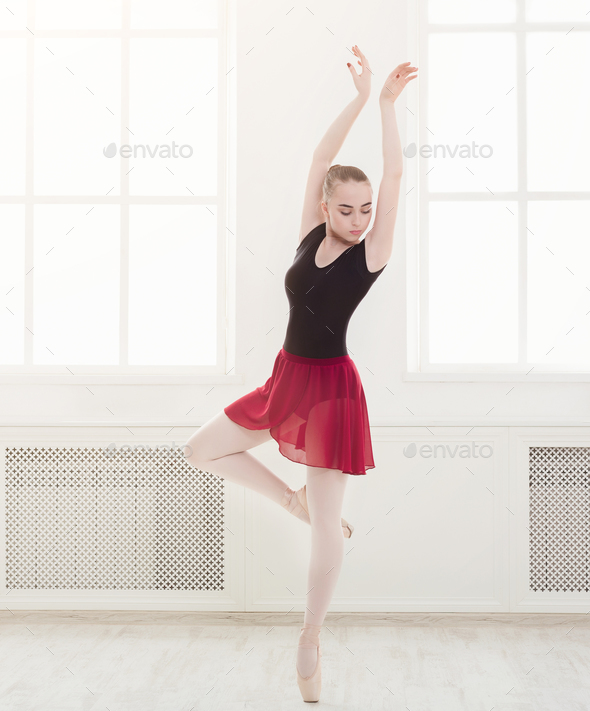 Beautiful dance pointe Photo by Prostock-studio