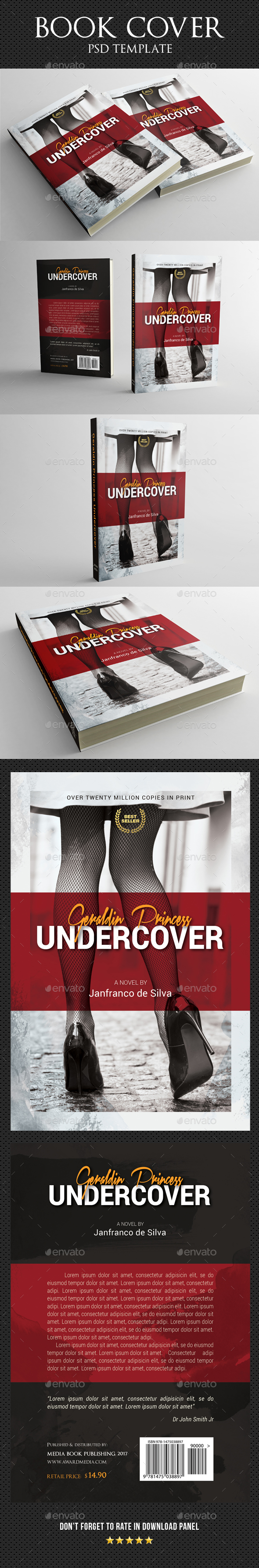 Book Cover Template 53 - Miscellaneous Print Templates