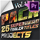 25 SuperHero Titles Pack For Premiere Pro | Mogrt - VideoHive Item for Sale
