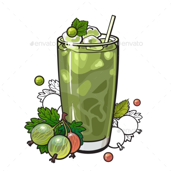 Gooseberry Smoothie - Food Objects