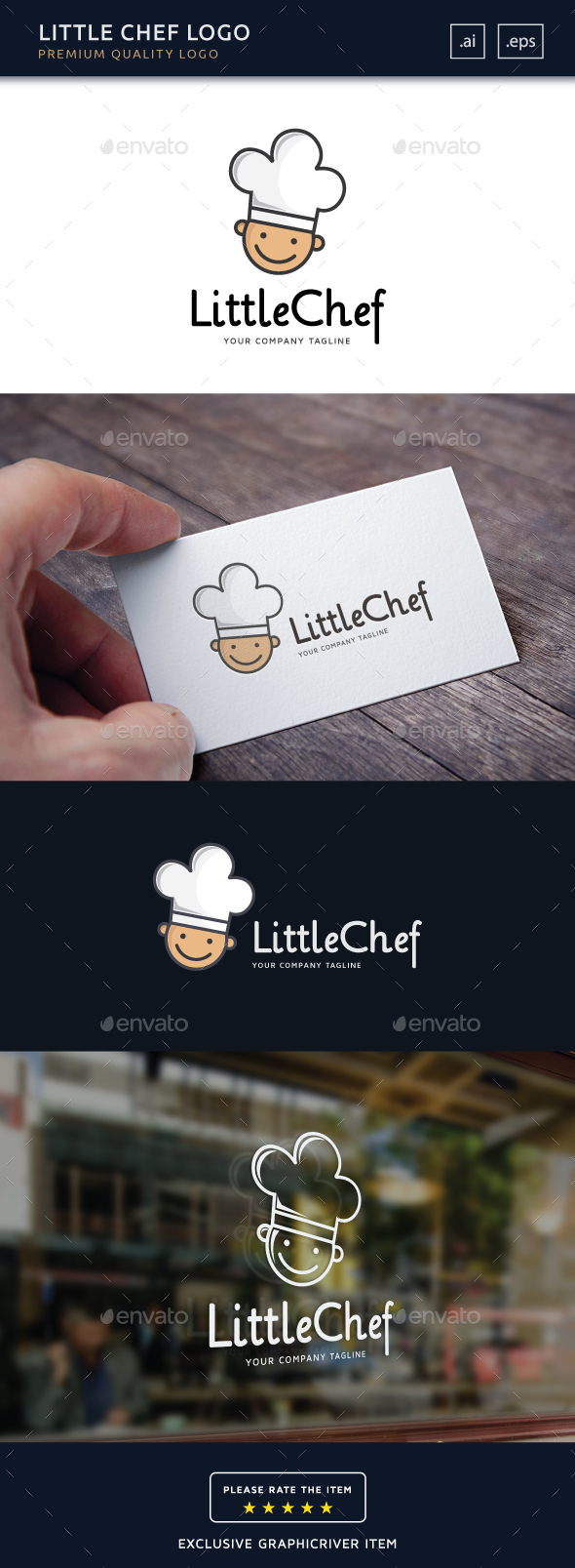 Little Chef Logo Template - Humans Logo Templates