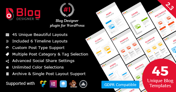 Blog Designer PRO for WordPress - CodeCanyon Item for Sale