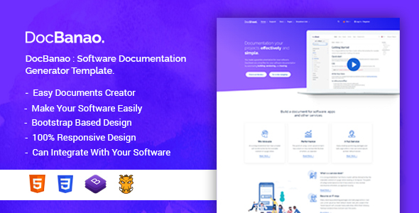 DocBanao - Software HTML Template by bdtask