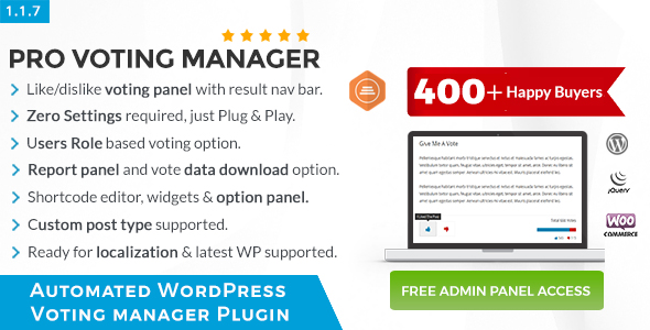 BWL Pro Voting Manager - CodeCanyon Item for Sale