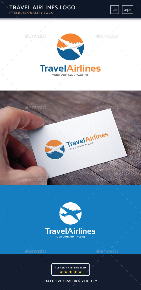 Travel Airlines Logo Template - Symbols Logo Templates