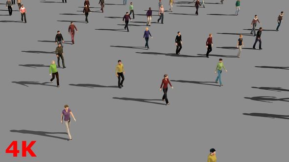 Walking People Side View alt