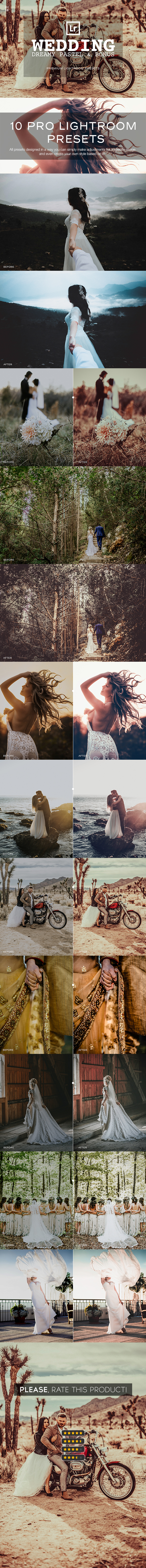 Pastel Wedding Lightroom Presets - Wedding Lightroom Presets