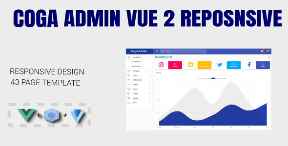 Coga - Admin Vue 2 WebPack Responsive + Vuetify