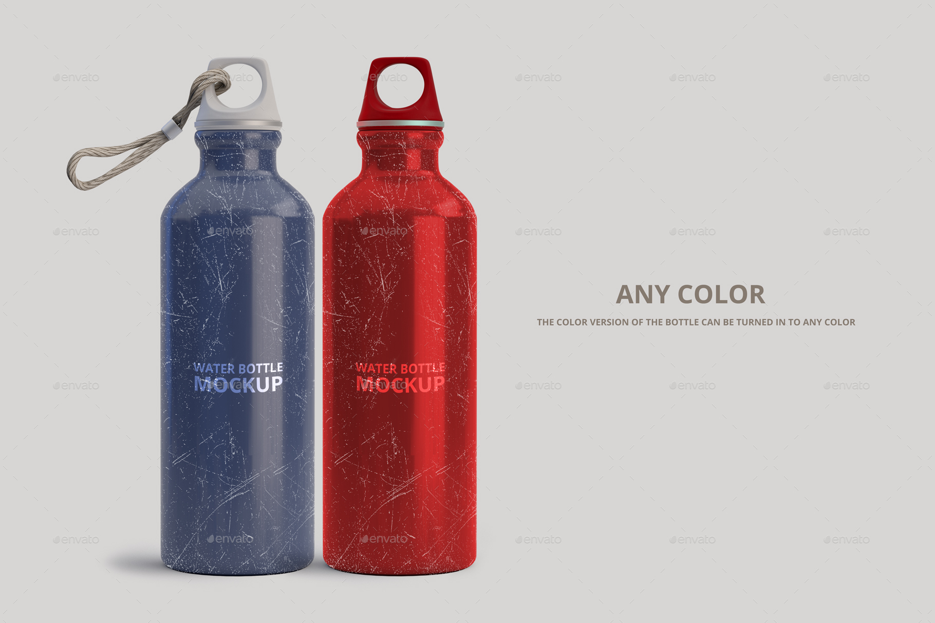 Download Aluminum Water Bottle Mockup by pmvch | GraphicRiver