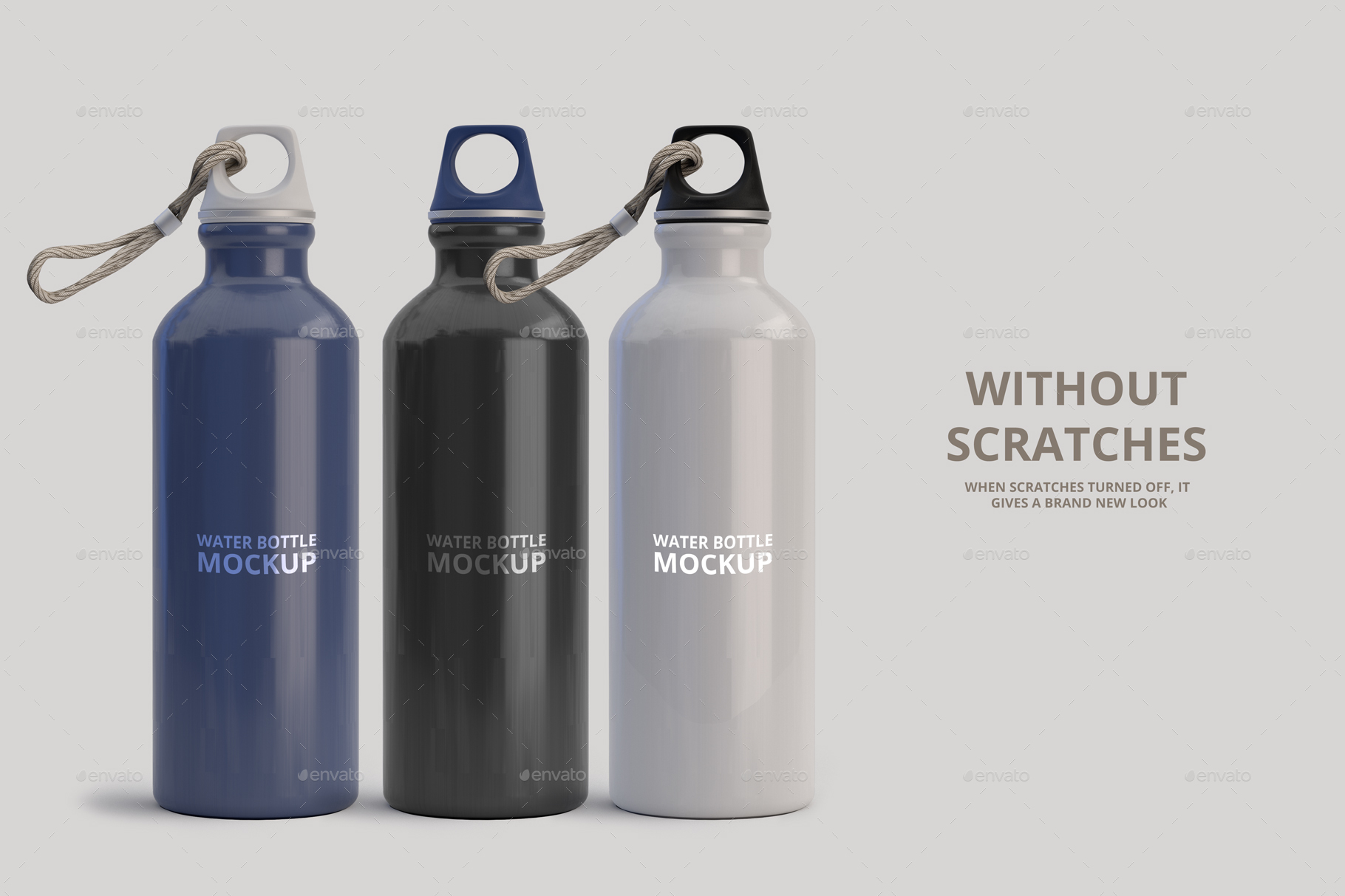 Download Aluminum Water Bottle Mockup by pmvch | GraphicRiver