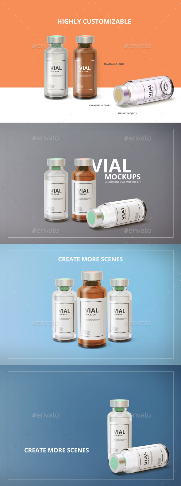 Medicine Vial Mockup