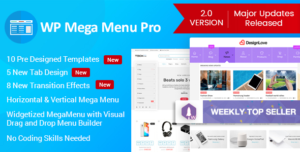 WP Mega Menu Pro - Responsive Mega Menu Plugin for WordPress - CodeCanyon Item for Sale