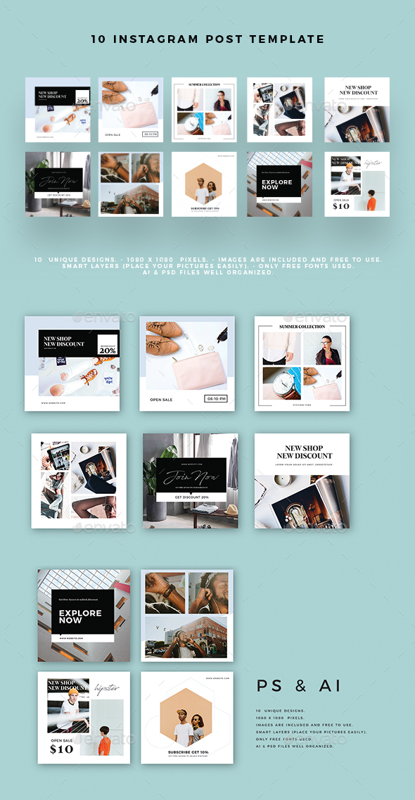 Instagram - Social Media Web Elements