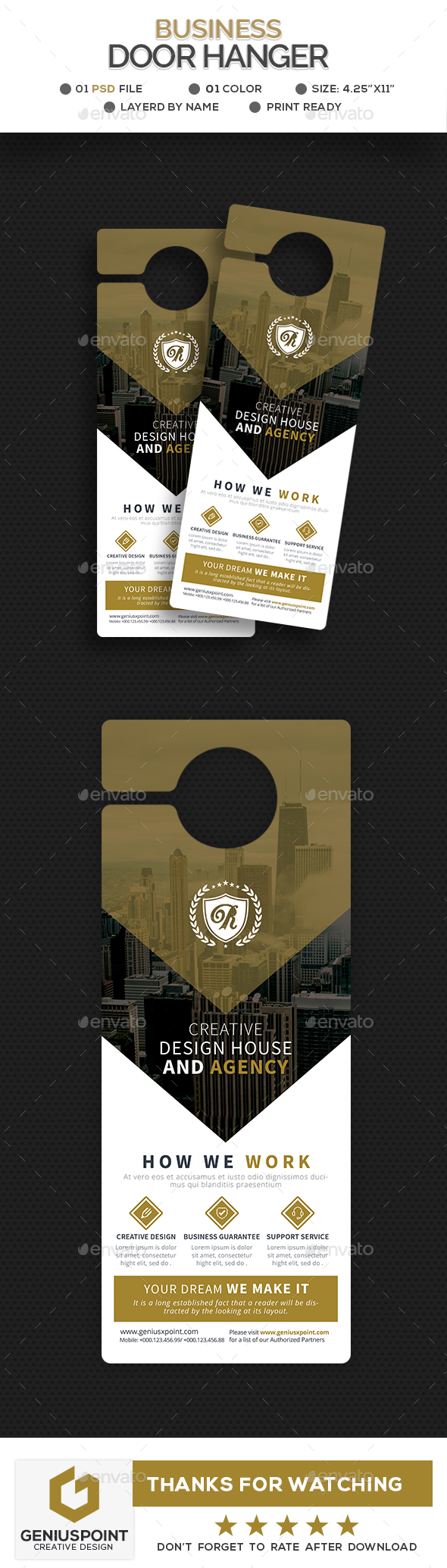 Business Door Hanger - Miscellaneous Print Templates