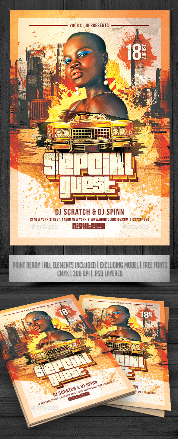 Special Guest Event Flyer - Events Flyers