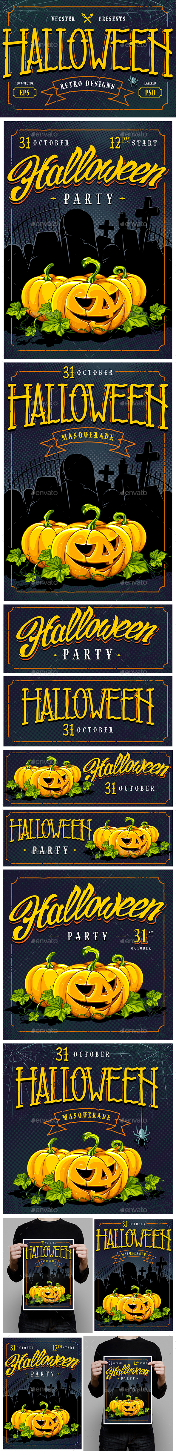 Halloween Retro Designs - Halloween Seasons/Holidays