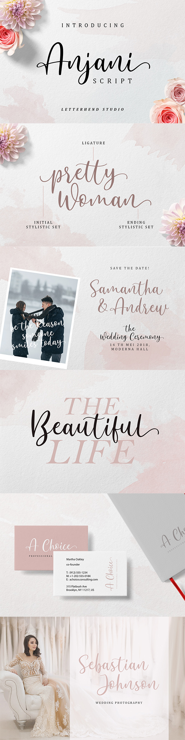 Anjani Script Modern Calligraphy