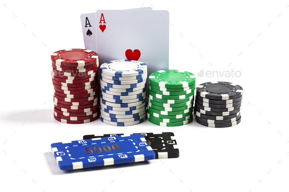 Chips and Aces - Stock Photo - Images