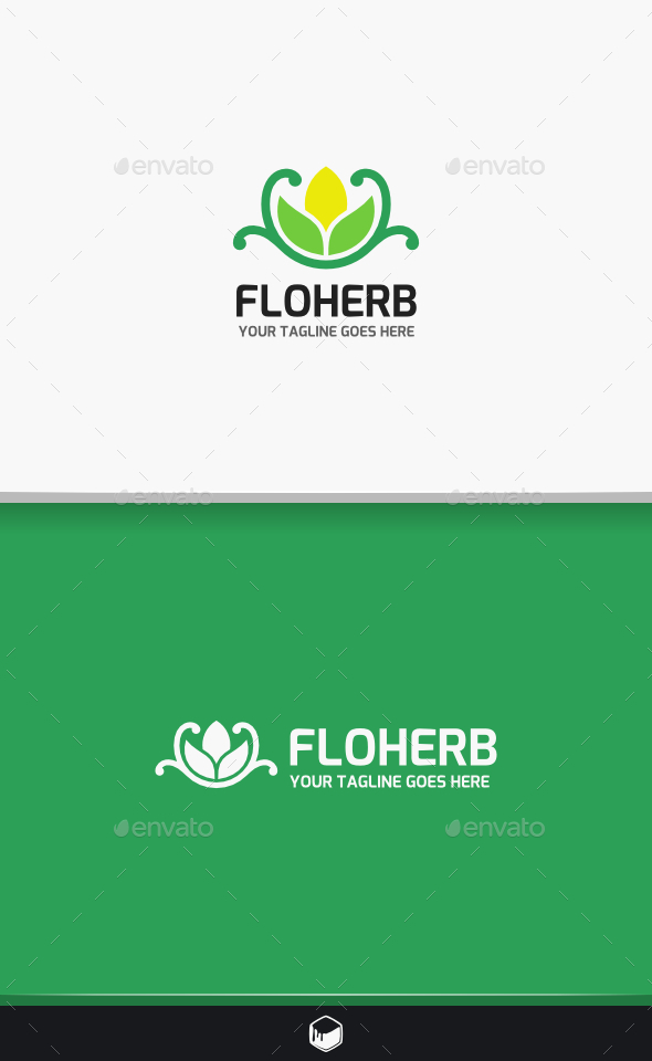 Flower Herb Logo - Nature Logo Templates