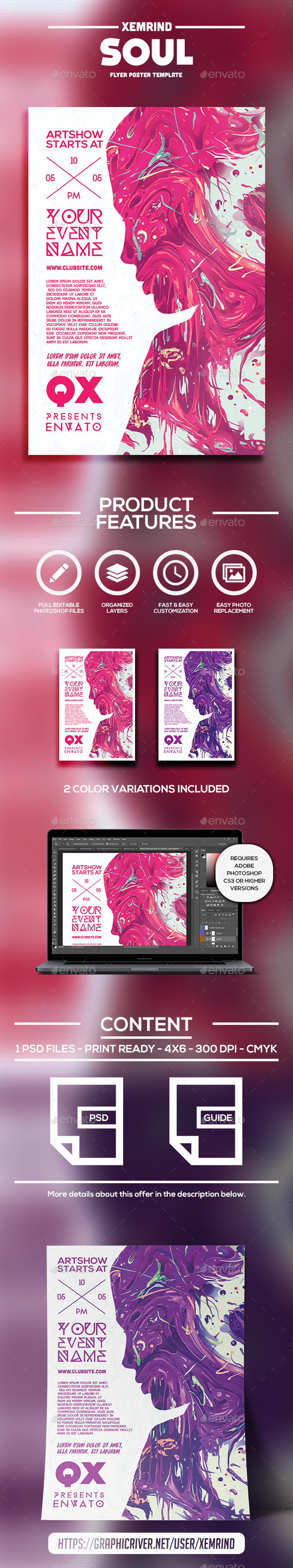 Soul Flyer Template - Clubs & Parties Events