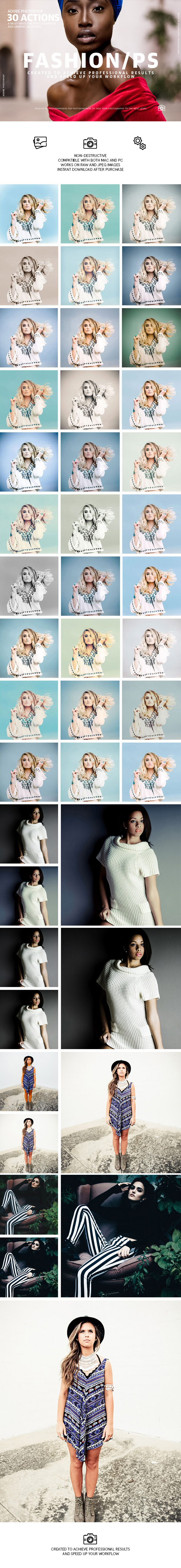 Fashion - Photoshop Actions - Photo Effects Actions