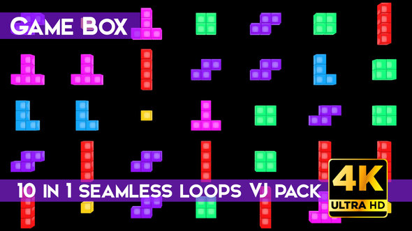 Game Box VJ Loops Pack
