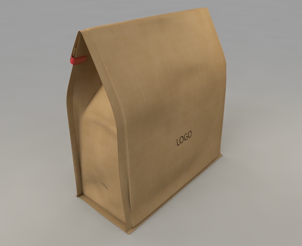 3D Paper Bag - 3Docean 22551471
