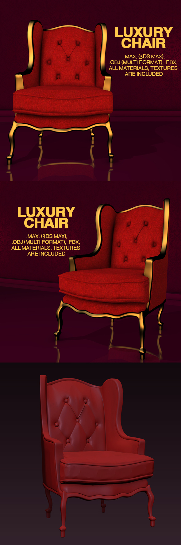 Luxury Chair - 3Docean 22551924