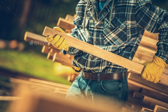 Contractor Wood Purchase Stock Photo by duallogic | PhotoDune