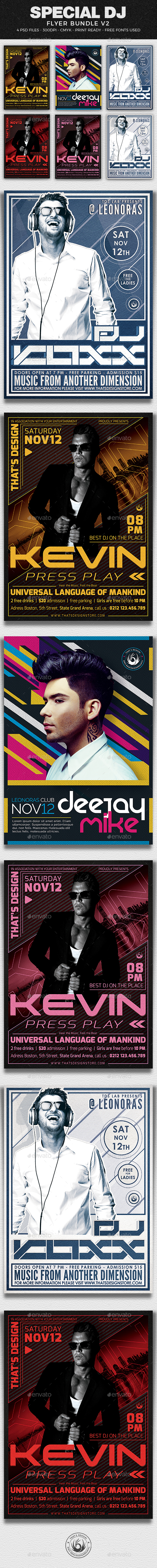Special DJ Flyer Bundle V2 - Clubs & Parties Events