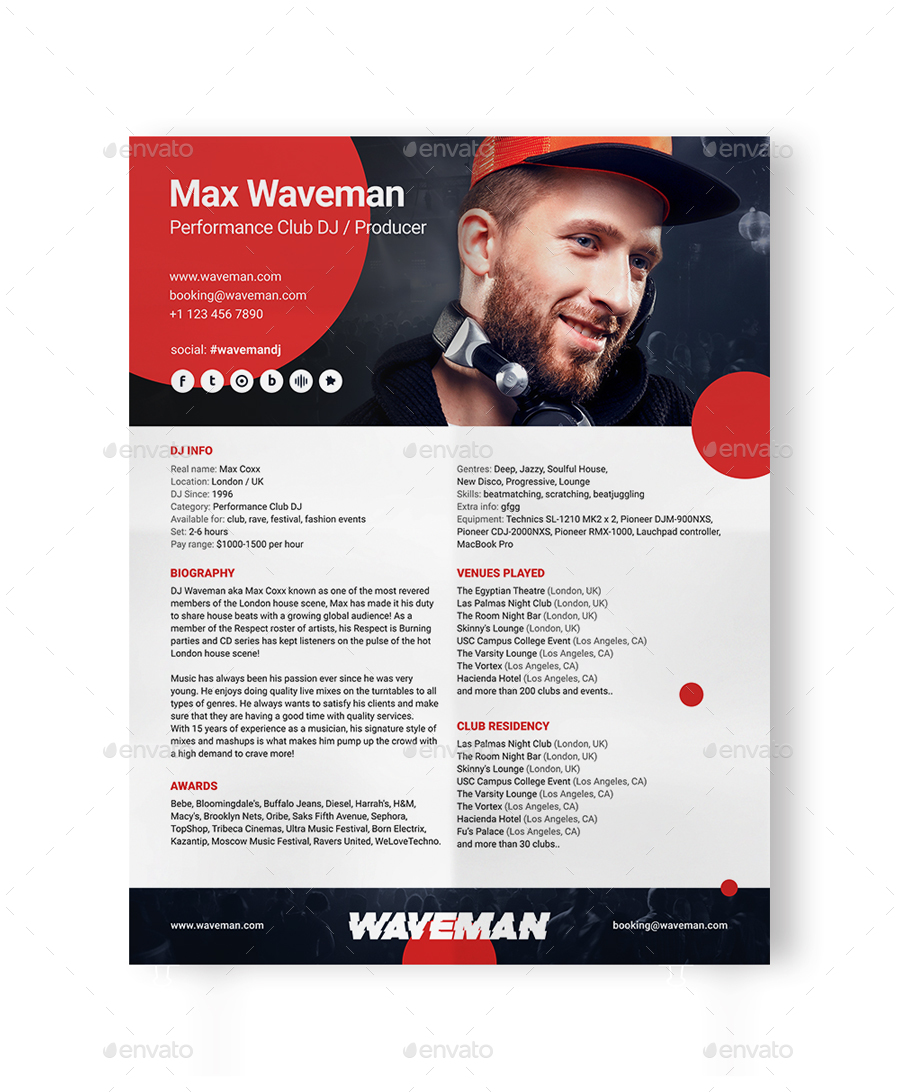 Dj resume maker