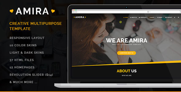 Amira - Business - ThemeForest 22390509