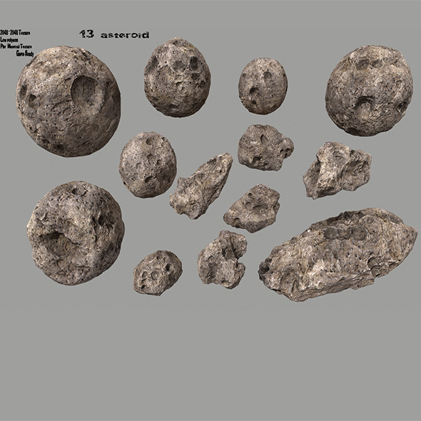 asteroid set - 3Docean 22556166