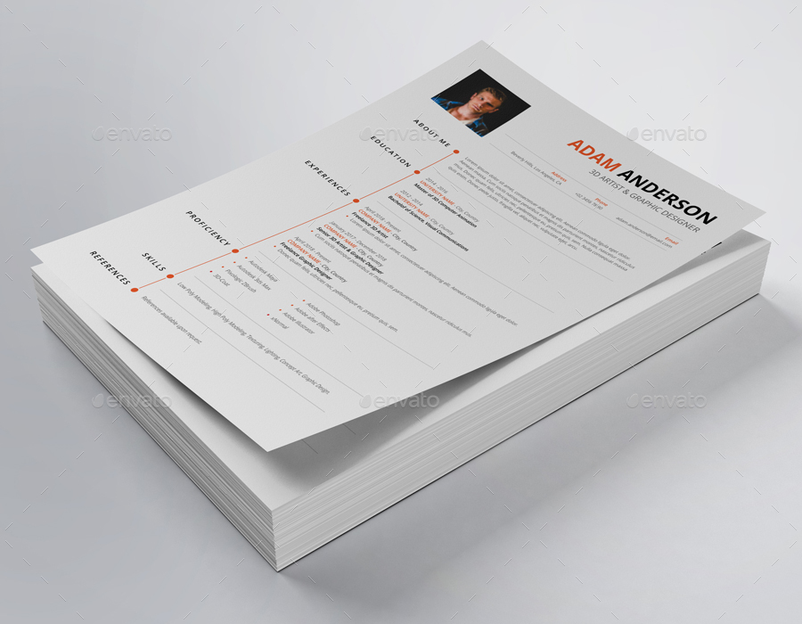 Resume/CV, Print Templates | GraphicRiver