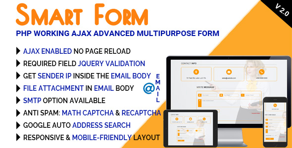 SmartForm - PHP Working Ajax Advanced Multipurpose Form - CodeCanyon Item for Sale