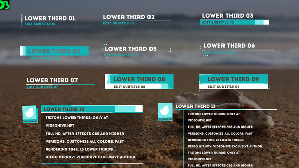 Tritone Lower Thirds - VideoHive 15558200