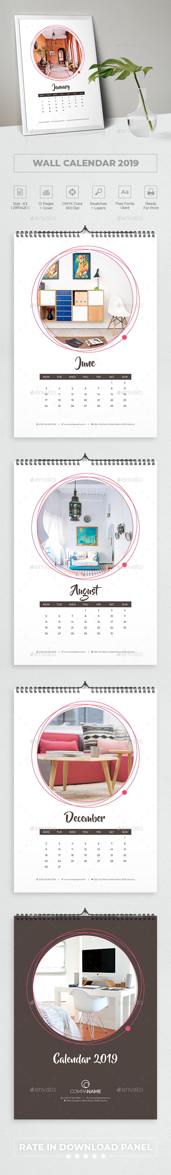 2019 Creative Calendar - Calendars Stationery