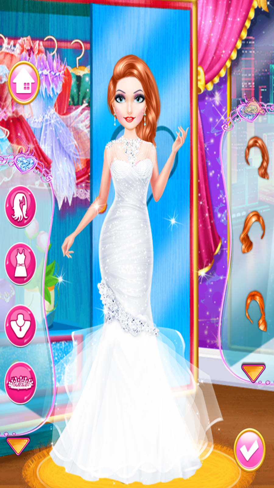 barbie wedding dressup and makeover games