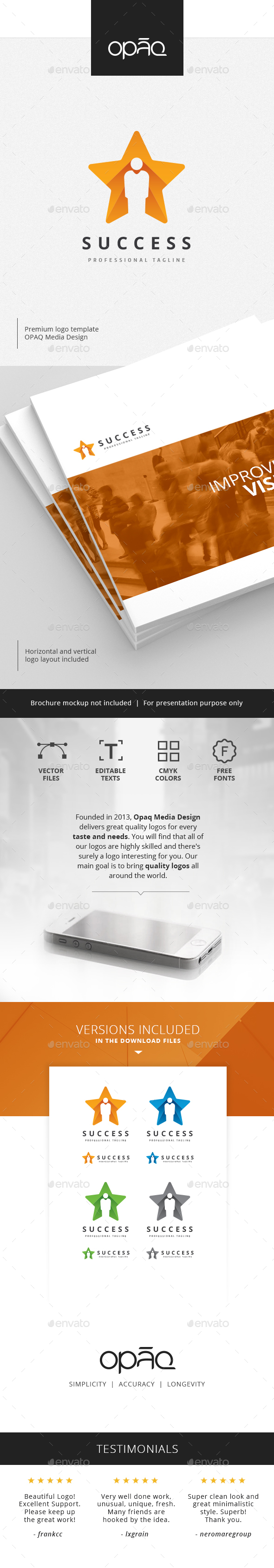 Human Success Star Logo - Humans Logo Templates