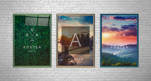 Collection of Posters Mockups