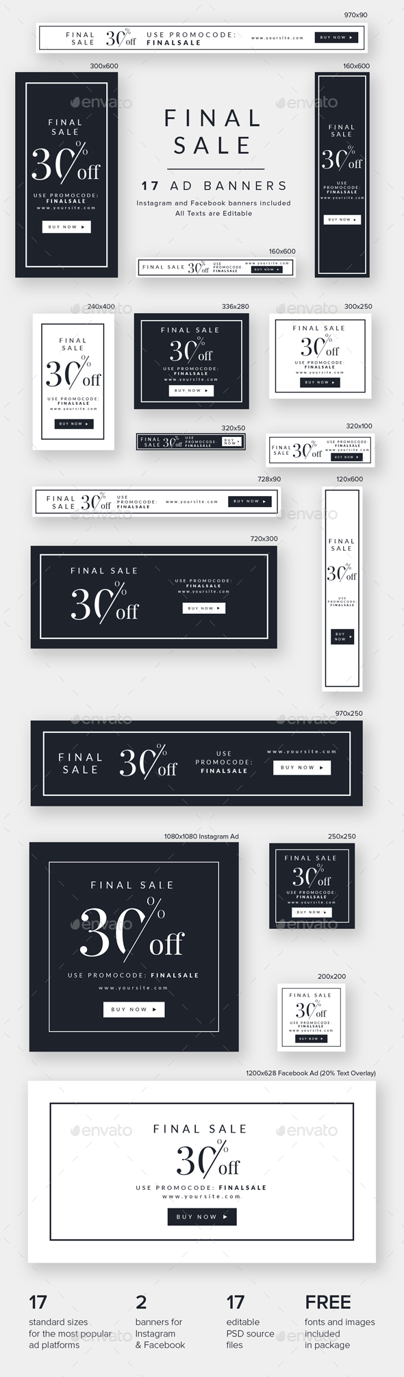 Final Sale Ad Banners - Banners & Ads Web Elements