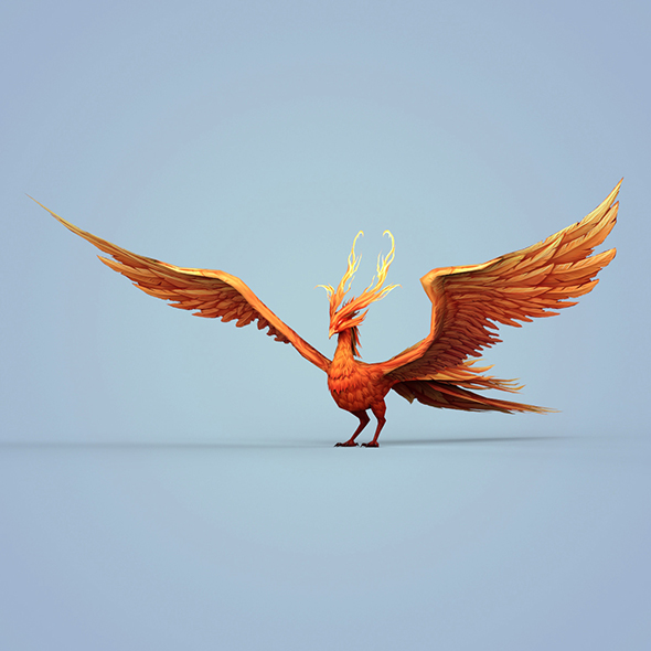 Fire Bird Phoenix - 3Docean 22561685