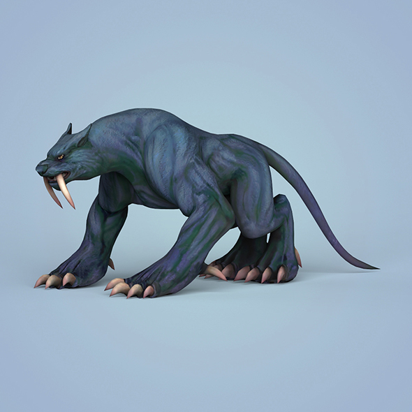 Fantasy Monster Leopard - 3Docean 22561801